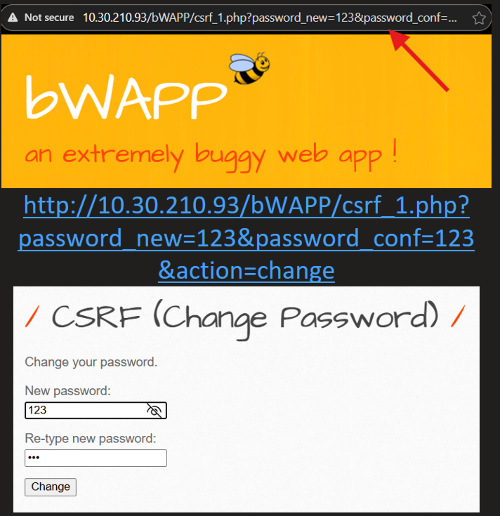 Password Change URL